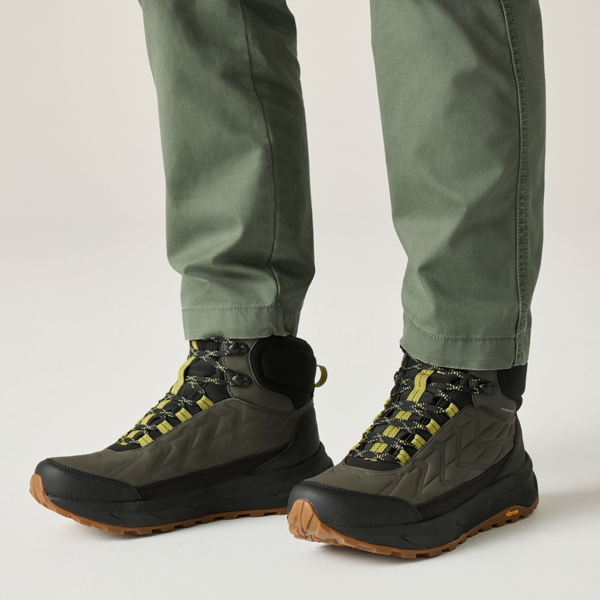 Regatta Mens Onyx Mid Cut Walking Boots - Dark Khaki/Cypress Green
