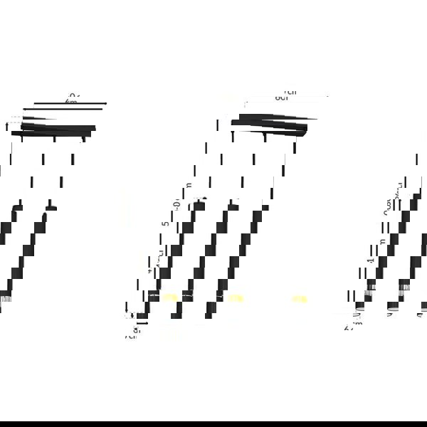 Milagro Joker Contemporary Pendant Lamp 3XGU10 Hand Made Cylindrical Style Light Finished in Matt Black With Striking Gold Detail