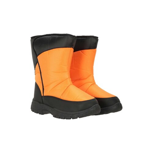 Mountain Warehouse Kids Caribou Adaptive Striped Snow Boots - Orange