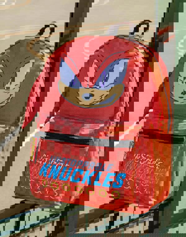Sonic the Hedgehog Unisex Kids Red Knuckles Backpack (One Size)