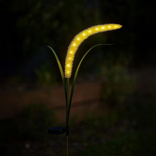 Milagro Setaria Solar Lamp 3000K Ip44 Green