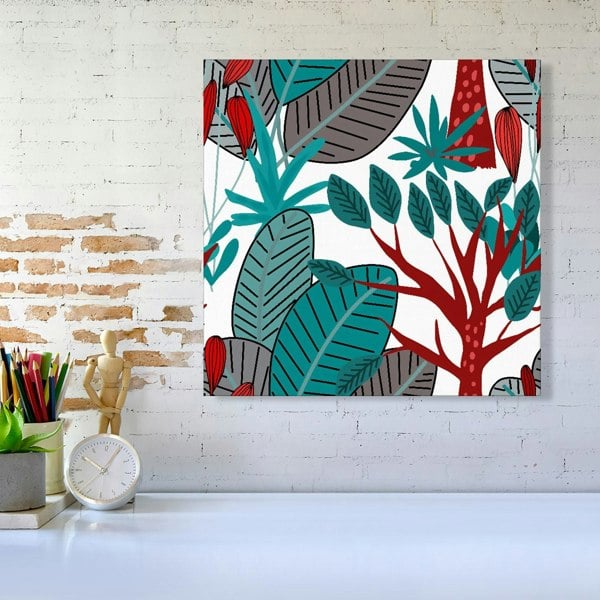 Warren Reed Jungle Exotic Summer Tropical Leaves Canvas