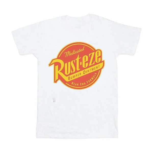 Disney Womens/Ladies Cars Rust-Eze Logo Cotton Boyfriend T-Shirt - White