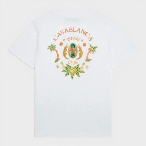 Casablanca Joyaux D'Afrique Tennis Club Printed T-Shirt White