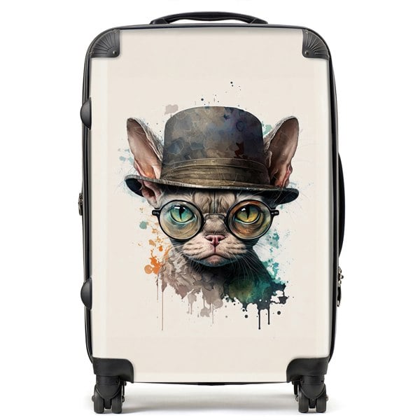 Warren Reed Devon Rex Cat Splashart Suitcase