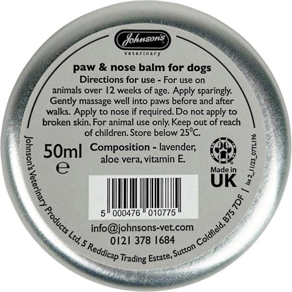 Johnstone's Johnson's Vet Paw & Nose Balm 50ml