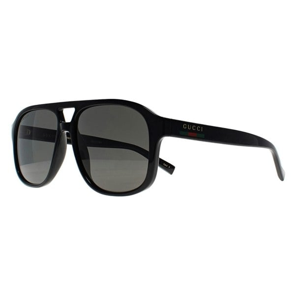 Gucci Sunglasses GG1856S 005 Shiny Black Grey Polarized