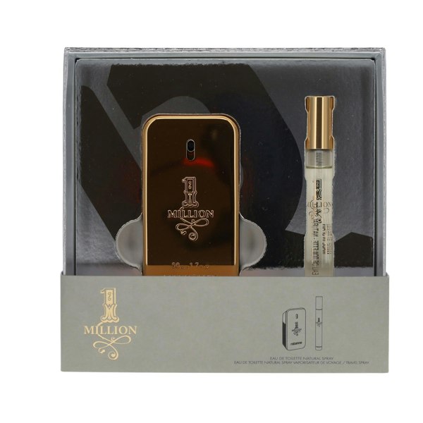 Paco Rabanne 1 Million 50ml Eau de Toilette Gift Set 10ml Eau de Toilette for Him