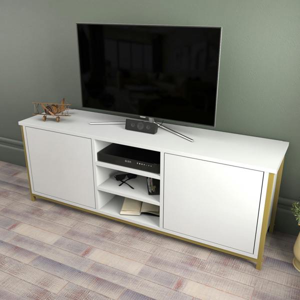 Decorotika Otis Modern Tv Stand TV Cabinet for TV's up to 63"