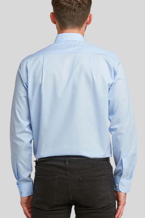 Glacier Blue Classic Easy Care Long Sleeve Shirt