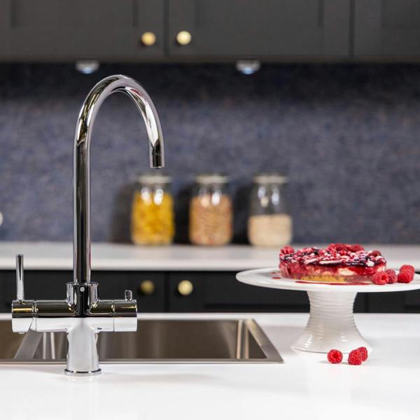 Flode svan | 3 in 1 Instant Boiling Tap | Polished Chrome Finish