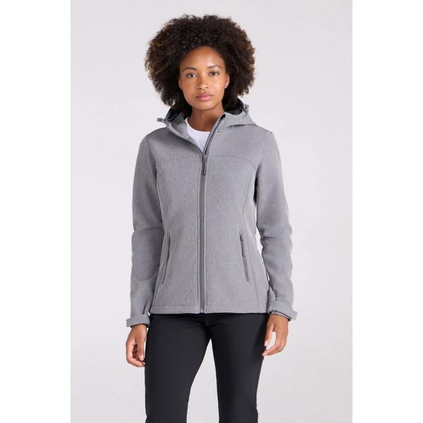 Mountain Warehouse Womens/Ladies Exodus Water Resistant Soft Shell Jacket - Dark Grey - 