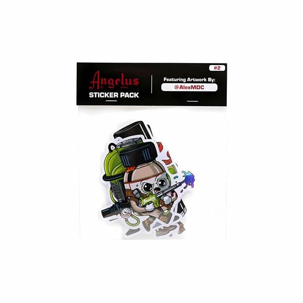 Angelus Sticker Pack - Alex MDC Sneaker Art Collection for Workspace