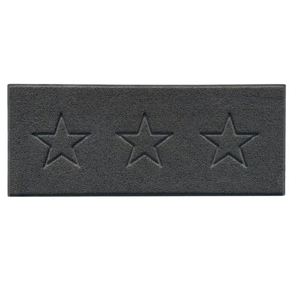 Nicoman Embossed Triple Star Home Entrance Runner Mat - Multiple Colours
