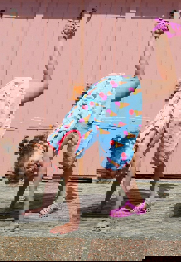 Organic Ice Cream Cones Print Summer Dress - Toby Tiger