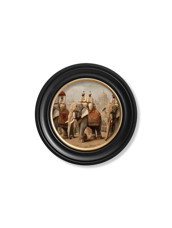 Exceptional Art The Mughal Emperors - Oxford round frame