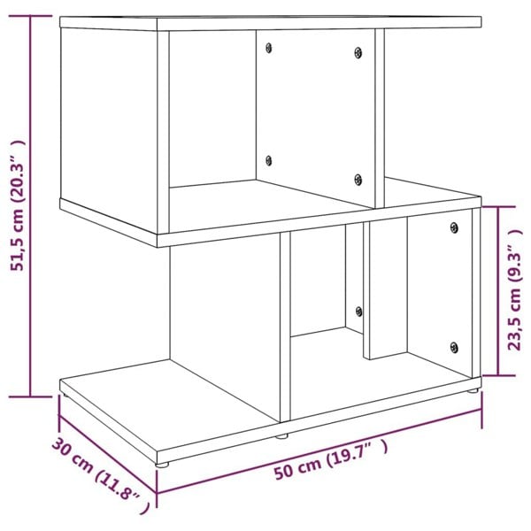 Berkfield Bedside Cabinets 2 pcs Grey Sonoma 50x30x51.5 cm Engineered Wood