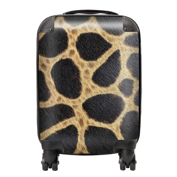 Warren Reed Giraffe Fur Print Suitcase