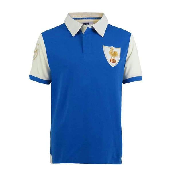 Retro-France-Rugby-Shirt-Polo-Maillot-de-Rugby-France-front