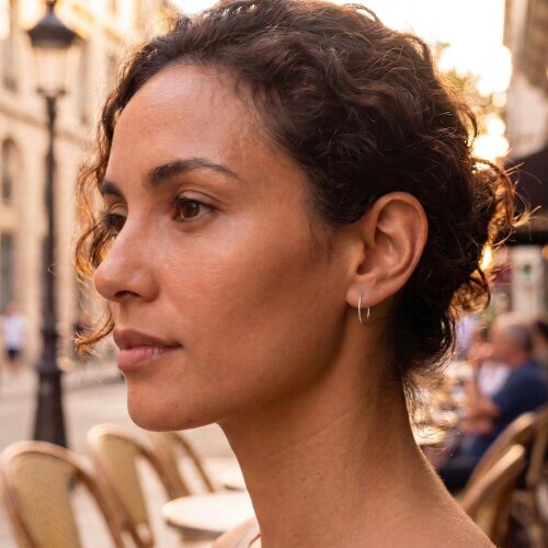 Spero London Sterling Silver Essential Hoop Earrings