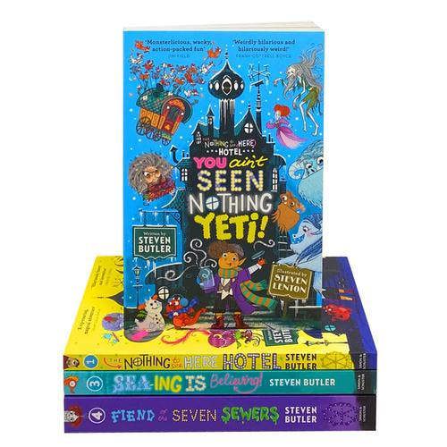 The Nothing to See Here 4 Books Collection Nothing To See Here Hotel, You Aint Seen Nothing Yeti, Sea-Ing is Believing, Fiend of the Seven Sewers