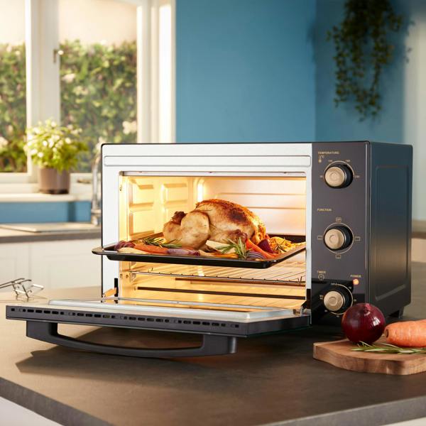 Cooks Professional 34L Mini Oven | Black / Copper