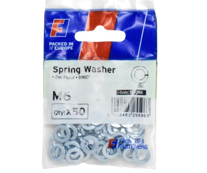ForgeFix Spring Washer M6 ForgePack 50