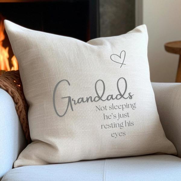 Personalised Grandpa-Grandad Cushion, Add Your Own Message Gift