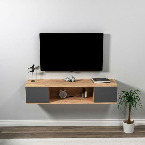 Destina Home Alfie Floating TV Stand with Shelves