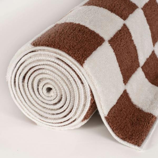 Loft Checkerboard Terra Rug, Easy to clean, Ideal for every place.