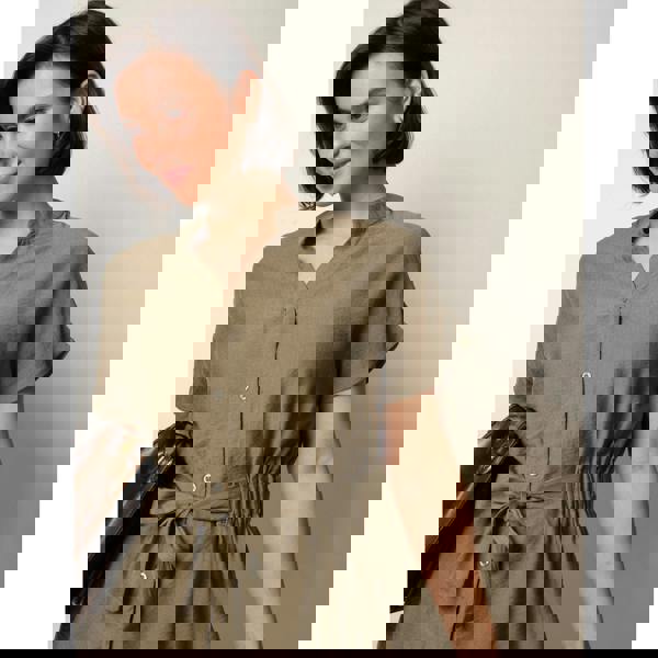 Blue Vanilla Two Piece Belted Co-Ord Set