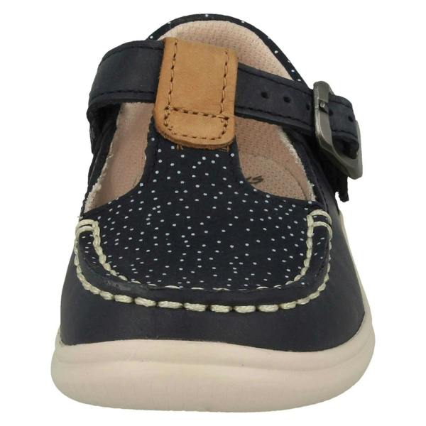 Clarks Girls Clarks Casual T-Bar Shoes Cloud Rosa