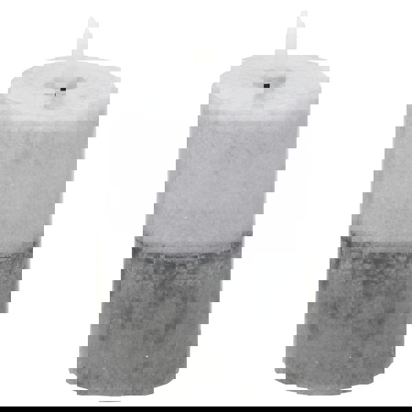 Hill Interiors Luxe Collection Dipped Natural Glow Electric Candle - Grey - 