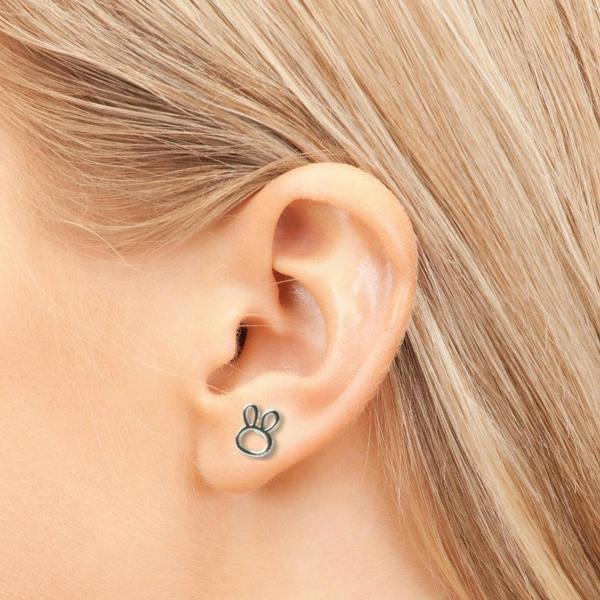 Aye Do Gifts Hollow Bunny Stud Earrings