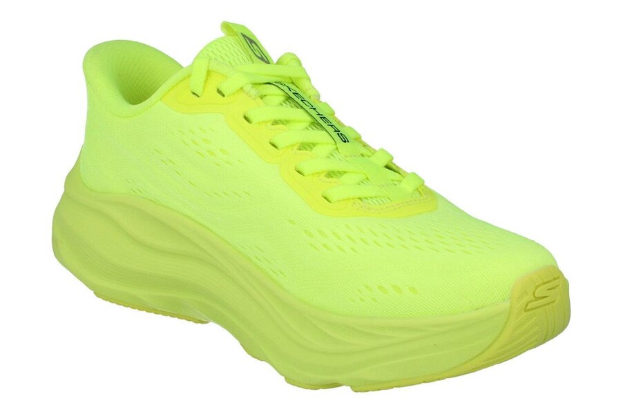 Skechers Max Run Womens Trainers 129200 Shoes  LIME