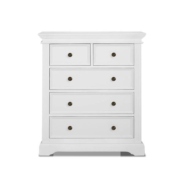 Statement Furniture Gainsborough Chest of Drawers, 2 Over 3 Large Bedroom Storage Assembled