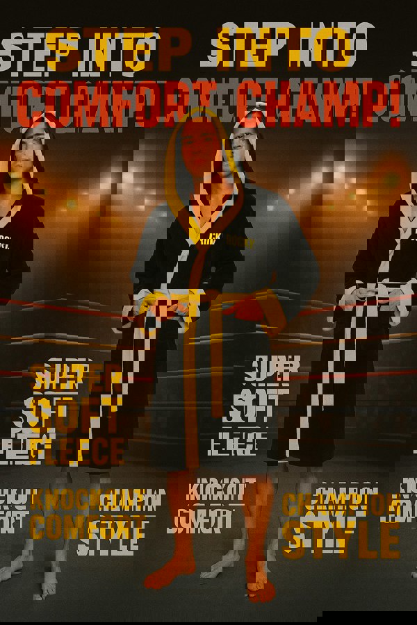 HomeSpace Direct Rocky Italian Stallion Hooded Bathrobe