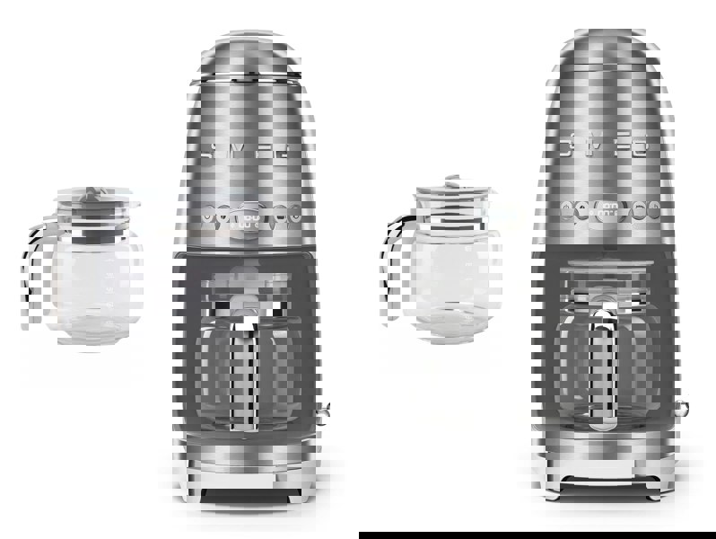 Smeg DCF02 Drip Filter Coffee Machine +DCG01 Glass Carafe Spare Jug Bundle