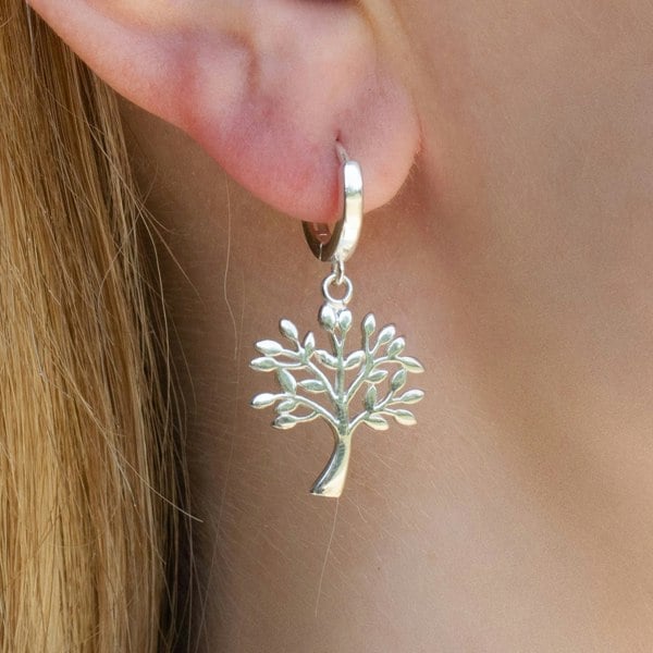 Mylee London Sterling Silver Tree of Life Earrings