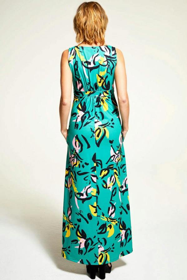 HotSquash Sleeveless Empire Line Maxi Dress