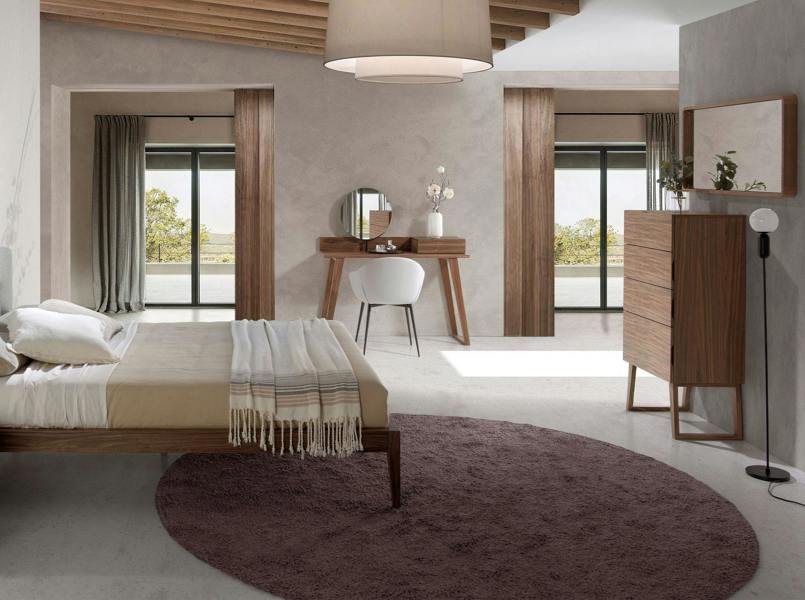 Angel Cerdá Rectangular Walnut Wall Mirror 3035