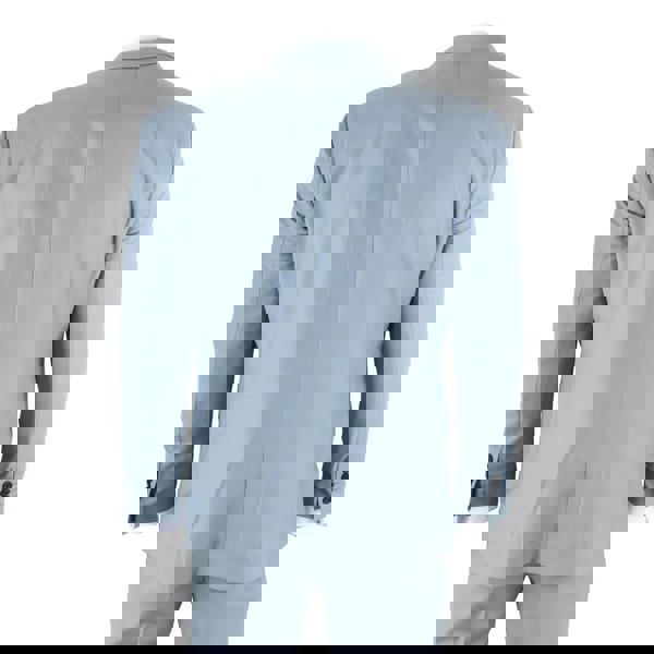 TruClothing IM32 - Men's Plain Turquoise Blue 3 Piece Suit