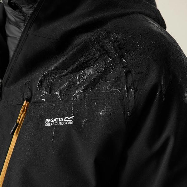 Regatta Mens Wentwood 3 in 1 Jacket - Black/Wood Brown