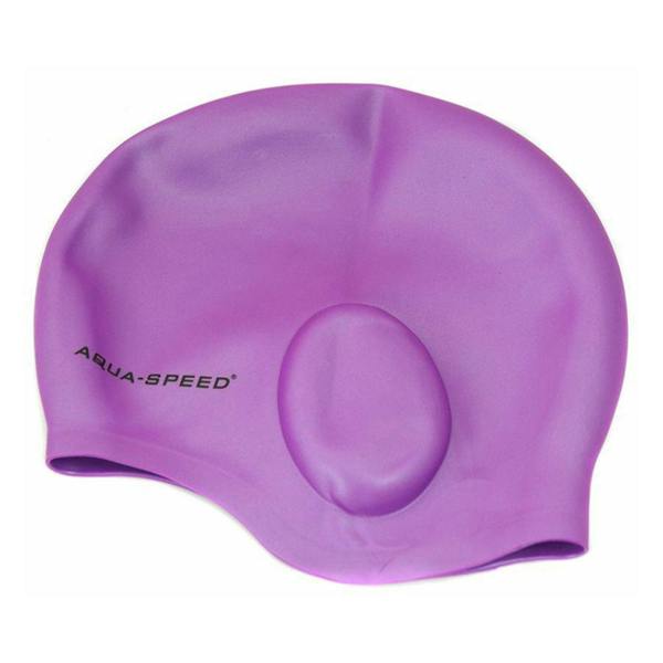 Aqua Speed Unisex Adult Full Ear Coverage Swimming Cap | Soft Silicone Cap for Pool Use