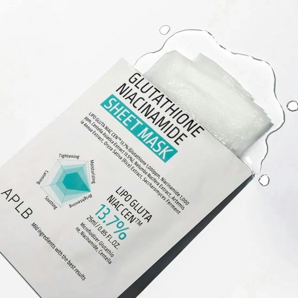APLB Glutathione Niacinamide Sheet Mask (1pc / 10pcs)