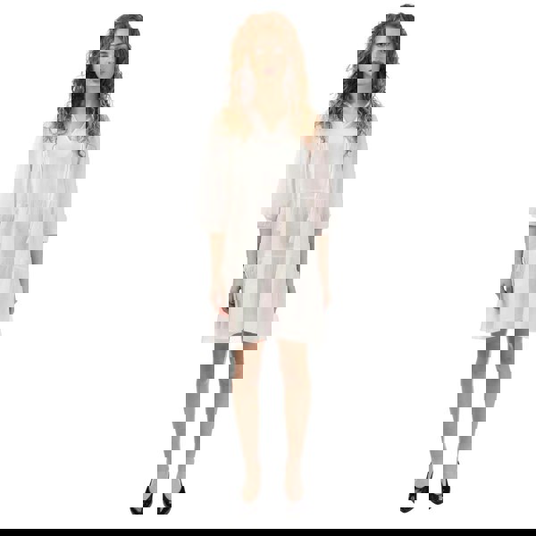 Vero Moda Womens/Ladies Pretty 3/4 Sleeve Mini Dress - White