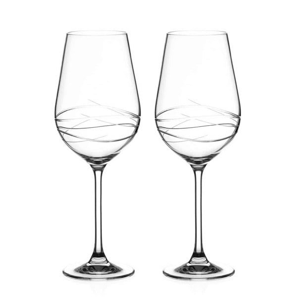 Diamante Venice Crystal Red Wine Glasses - Set of 2