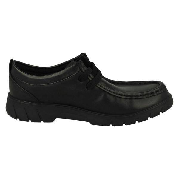 Clarks Senior Boys Clarks Moccasin Detailed School Shoes Branch Low Y