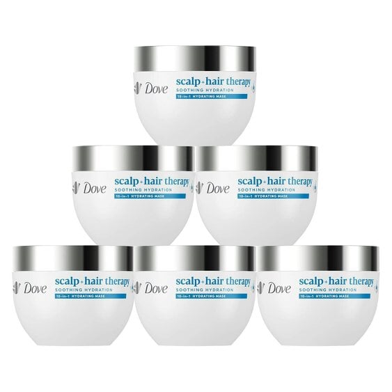 Dove Scalp + Hair Therapy Hair Mask - Soothing Hydration 10-in-1 Mask 6x270 ml