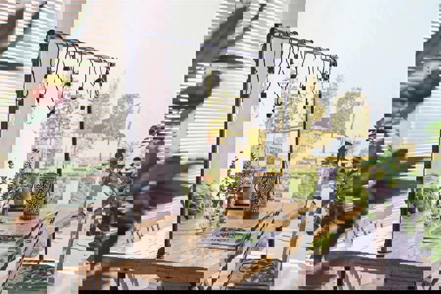 Luxform Solar Vogue 15cm Table Light Flame Effect 6Pk